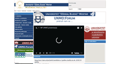 Desktop Screenshot of mf.unmo.ba