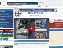 Tablet Screenshot of mf.unmo.ba